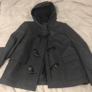 J. Crew Dark gray wool blend coat